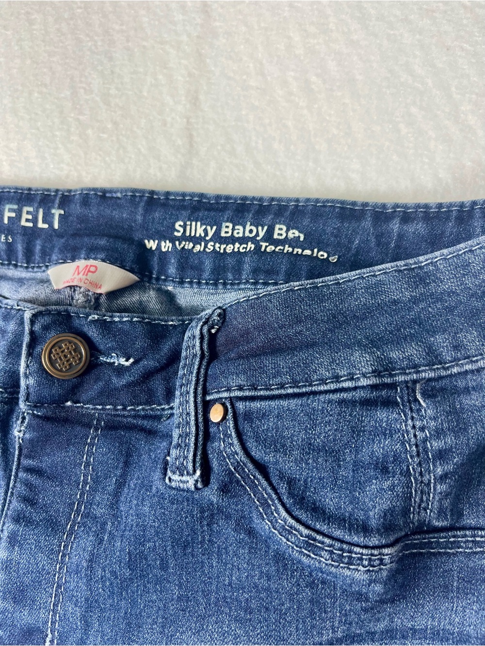 Laurie Felt Silky Baby Bootcut Jeans - Dark Blue MP. SKU 144